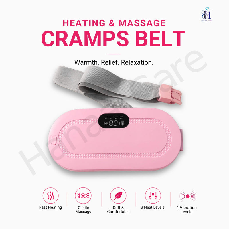 Heating & Massage Pad – Instant Period Pain Relief Belt